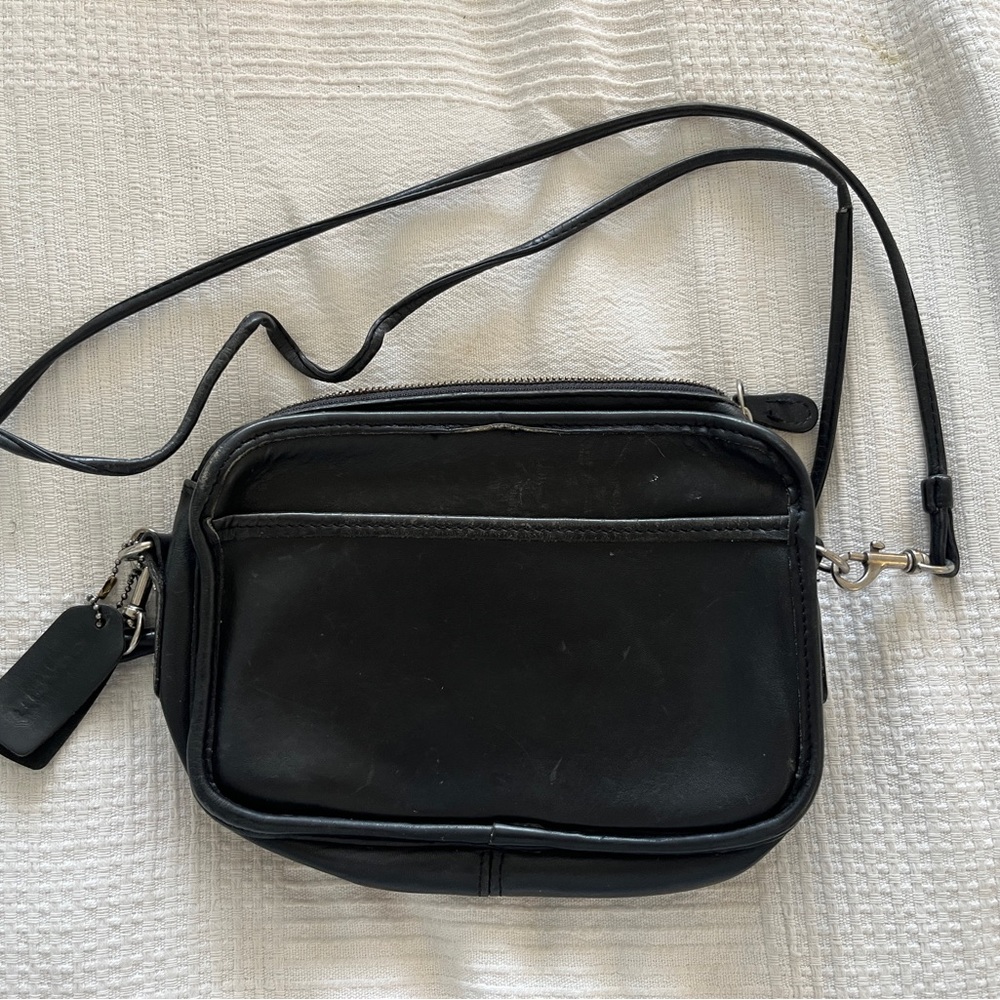 Vintage Coach Carnival Leather Bag 9925 Black Crossbody purse